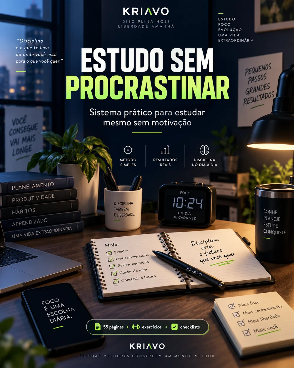 Capa Estudo Sem Procrastinar